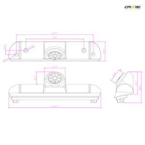 AMPIRE Kamera (AHD 1080P 25F/CVBS NTSC) Fiat Ducato, Citroen Jumper, Opel Movano C, Peugeot Boxer