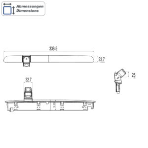 AMPIRE Kamera (AHD 1080P 25F/CVBS NTSC) für Volkswagen T6/T6.1 mit Heckklappe