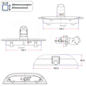 AMPIRE Kamera (AHD), für Ford Courier (2.Gen) ab 2023 – Bild 9