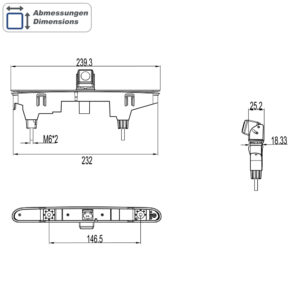 _AMPIRE Kamera (CVBS), Citroën Berlingo 3, Peugeot Rifter, Opel Combo E – Bild 3