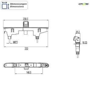 _AMPIRE Kamera (CVBS), Citroën Berlingo 3, Peugeot Rifter, Opel Combo E