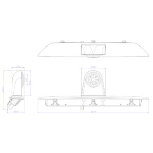 _AMPIRE Kamera (CVBS) FORD Transit 7. Gen. mit Dach H2 (Bj. 2014-2019) – Bild 4