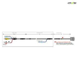AMPIRE KCX302 Mini Rückfahrkamera CVBS 115° Weitwinkel IP69K wasserdicht – Bild 8