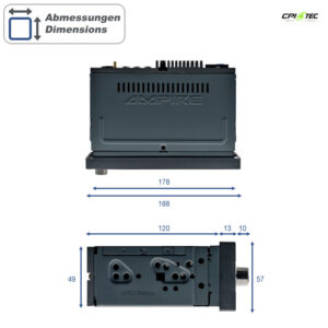 AMPIRE CPR60 Smartphone 1DIN Radio Youngtimer Oldtimer DAB+ AHD Kameraeingänge – Bild 4