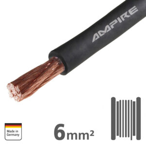 Alternative view of AMPIRE Stromkabel schwarz 6mm²(10AWG), 50m Spule, Kupfer