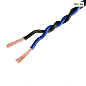 AMPIRE IKV050-BL-150 Kabel 0,5mm² blau/schwarz 150m Spule verdrillt Kupfer