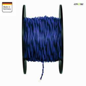 Alternative view of AMPIRE IKV050-BL-150 Kabel 0,5mm² blau/schwarz 150m Spule verdrillt Kupfer