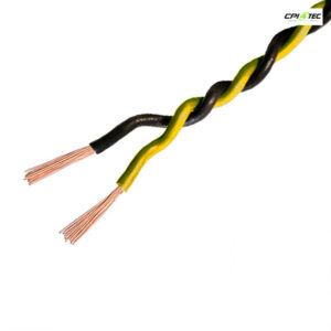 AMPIRE IKV150-GE-60 Verdrilltes Kabel GELB/SCHWARZ 1,5mm² 60m Spule 100% Kupfer