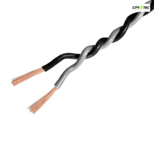 AMPIRE IKV050-GR-150 Installationskabel 0,5mm² Grau/Schwarz 150m Spule Kupfer