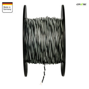 Alternative view of AMPIRE IKV050-GR-150 Installationskabel 0,5mm² Grau/Schwarz 150m Spule Kupfer