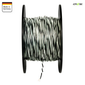 Alternative view of AMPIRE IKV050-WS-150 Verdrilltes Kabel 0,5mm² Weiß/Schwarz 150m Spule Kupfer