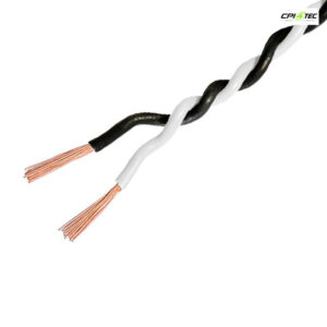 AMPIRE IKV150-WS-60 Verdrilltes Kabel 1,5mm² Weiß/Schwarz 60m Spule Kupfer