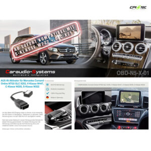 Alternative view of CAS OBD-N5-X-01 AUX-IN Activator Mercedes Comand NTG5 Fahrzeuge AUX Option