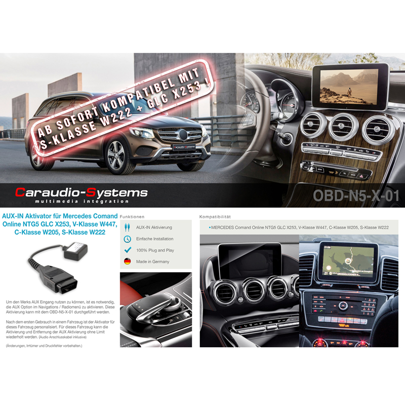 CAS AUX-IN Activator für MERCEDES Fahrzeuge mit Comand NTG5 (1x) – Bild 2