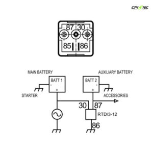 MAHLE Nagares RDT-3-12 Batterie-Trennrelais 12V 100A automatische MR18 – Bild 3