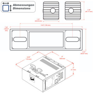 RETROSOUND Design "Becker Black" DAB+ Komplett-Set mit Zubehör (ohne Radiomodul) – Bild 5