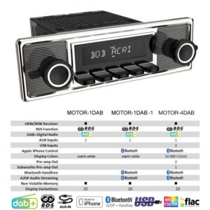 RETROSOUND Design "Becker Black" DAB+ Komplett-Set mit Zubehör (ohne Radiomodul) – Bild 7