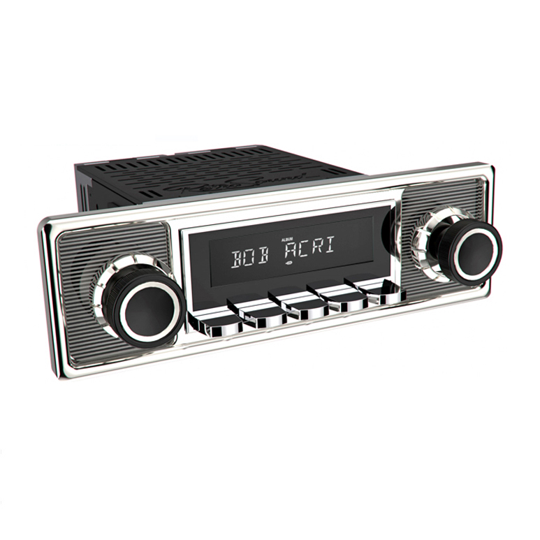 RETROSOUND Design "Becker Chrome" DAB+ Komplett-Set mit Zubehör (ohne Radiomodul)