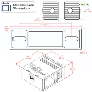 RETROSOUND RSD-BECKER-CHROME DAB+ Komplett-Set ohne Radiomodul für Oldtimer – Bild 5