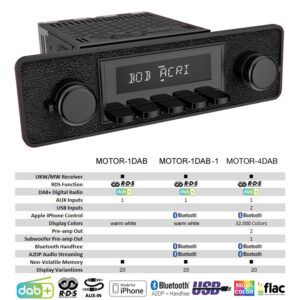 RETROSOUND Design "Black" DAB+ Komplett-Set mit Zubehör (ohne Radiomodul) – Bild 8