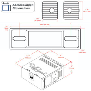 RETROSOUND Design "Chrome" DAB+ Komplett-Set mit Zubehör (ohne Radiomodul) – Bild 5