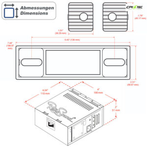 RETROSOUND RSD-CHROME DAB+ Komplett-Set ohne Radiomodul Zubehör Autoradio – Bild 5