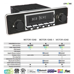 RETROSOUND RSD-TRIM DAB+ Komplett-Set ohne Radiomodul mit Zubehör Autoradio – Bild 7