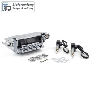 RETROSOUND Display/Drucktasteneinheit "Detroit", verchromt für 64-66er Ford Mustang – Bild 3