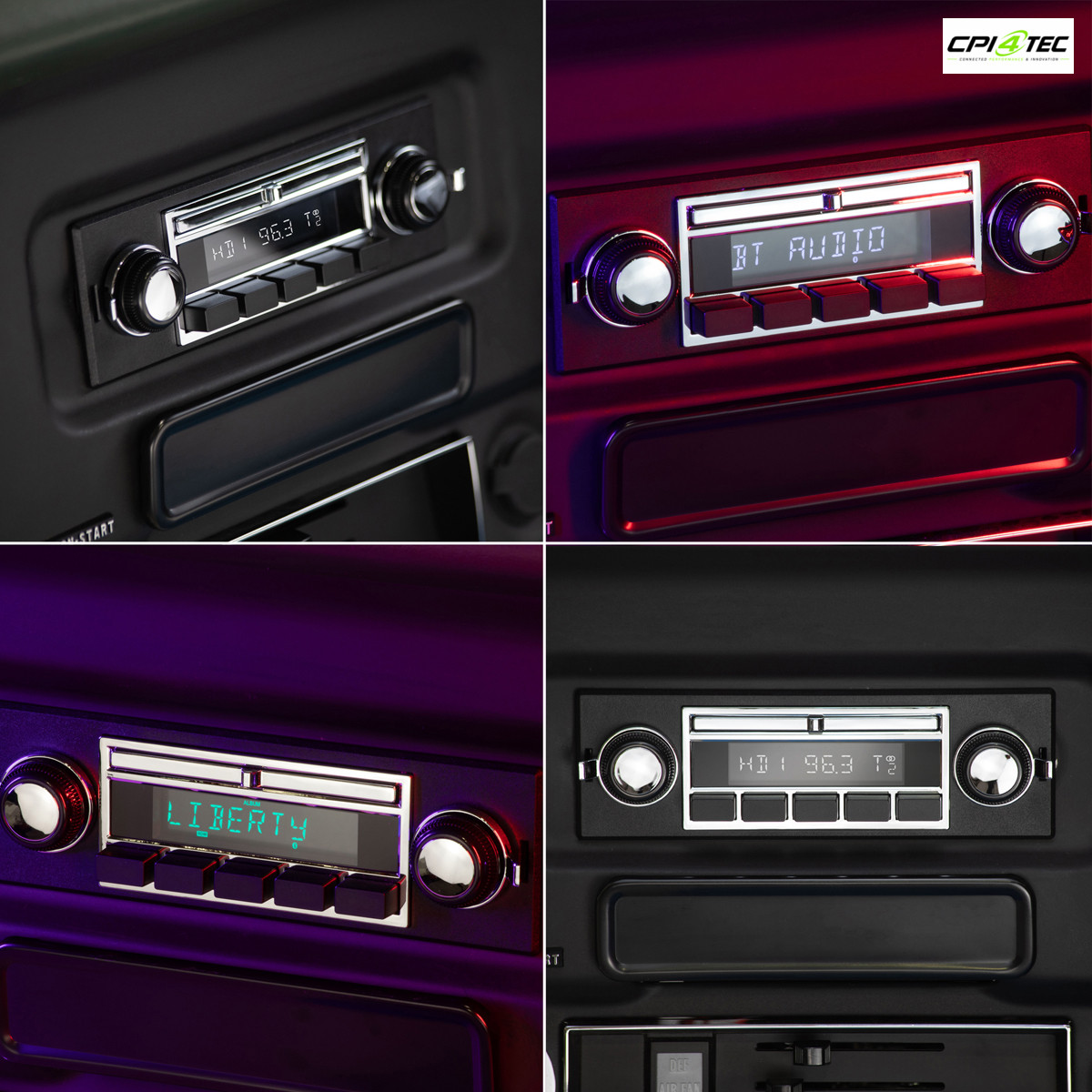 RETROSOUND FACE-LIBERTY Displayeinheit für 60er 70er Ford GM Chevrolet – Bild 8