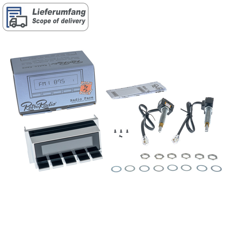 RETROSOUND Displayeinheit verchromt mit verchromten Tasten – Bild 2