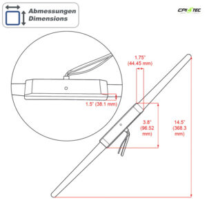 Alternative view of RETROSOUND WPA2 Fensterklebeantenne UKW Radioempfang aktiv mit Verstärker