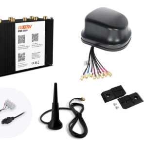SELFSAT MWR 5550e 5G CAT20 WLAN Router bis 3,3 GBps mit Dietz Antenne schwarz