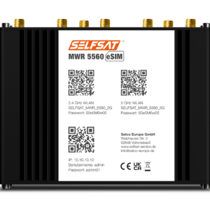SELFSAT MWR 5560 eSIM 5G CAT19 WLAN Router bis 3,4 Gbps