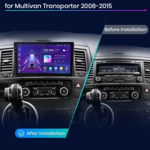 Android Autoradio VW Multivan T5 2008-2015 9 Zoll  GPS Navigation Carplay DSP Bluetooth FM – Bild 3