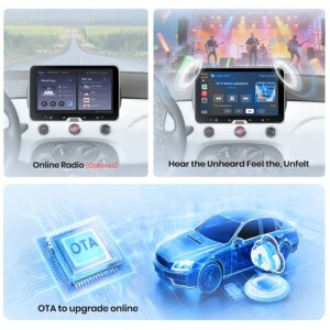 Android Autoradio für Fiat 500 500C Abarth 2007-2015 CarPlay, GPS-Navigation, Smart-System und FM-Radio – Bild 6