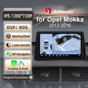 Android Autoradio für Opel Mokka 2012-2016 9 Zoll GPS Navigation Carplay DSP Bluetooth FM Lenkradbedienung