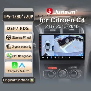 Android Autoradio für Citroen C4 C4L 2013-2017 CarPlay Android Auto  GPS Multimedia
