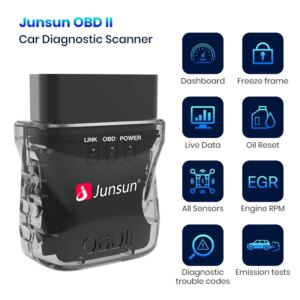 Alternative view of Autoradio Auto Scanner Mini ELM327 Bluetooth OBD2 Adapter Auto Diagnose Tool Scan Tool