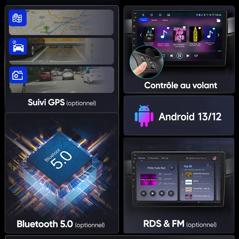 Android Autoradio Volkswagen VW SEAT Leon Passat B6 B7 Tiguan Touran GOLF POLO Multimedia 2din CarPlay – Bild 7