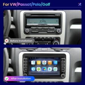 Android Autoradio Volkswagen VW SEAT Leon Passat B6 B7 Tiguan Touran GOLF POLO Multimedia 2din CarPlay – Bild 3