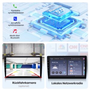 Android Autoradio für VW Passat B6 B7 CC 2010-2015, Apple CarPlay Multimedia – Bild 7