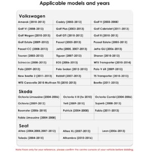 Android Autoradio für VW Golf/Passat/b7/b6/Skoda/Seat/Octavia/Polo/Tiguan Multimedia – Bild 3