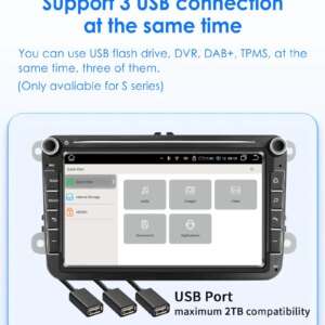 Android Autoradio für VW Volkswagen Golf Polo Skoda Rapid Octavia Radio Tiguan Passat b7 Jetta GPS Multimedia – Bild 3