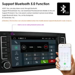 Android Autoradio für VW Volkswagen Touareg Transporter T5 Multivan Naviagtion Player Audio WIFI – Bild 4