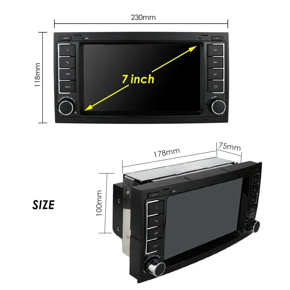 Android Autoradio für VW Volkswagen Touareg Transporter T5 Multivan Naviagtion Player Audio WIFI – Bild 5