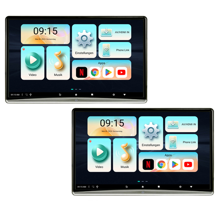 AMPIRE AMX225 Dual RSE-Monitore mit Kopfstützen-Halterung WLAN HDMI In – Bild 17