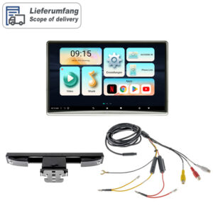 Ampire RSE-Monitor 12,4 Zoll mit Kopfstützenhalterung, HDMI In/Out, Android 10 – Bild 20