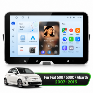 Android Autoradio für Fiat 500 500C Abarth 2007-2015 CarPlay, GPS-Navigation, Smart-System und FM-Radio