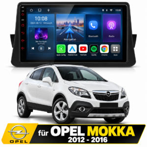 Android Autoradio für Opel Mokka 2012-2016 9 Zoll GPS Navigation Carplay DSP Bluetooth FM Lenkradbedienung