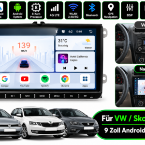 Alternative view of Android Autoradio für VW Golf/Passat/b7/b6/Skoda/Seat/Octavia/Polo/Tiguan Multimedia